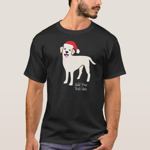 Christmas Labrador Retriever Custom Text T_Shirt