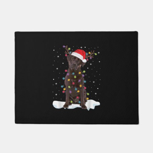 Christmas Labrador Retriever Dog Chocolate Lab Doormat