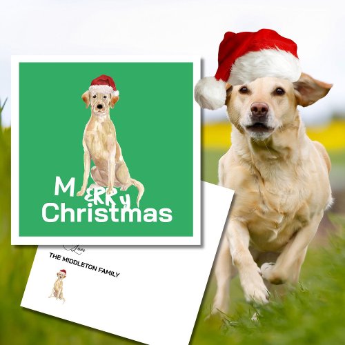 Christmas Labrador Retriever Dog Merry Greeting