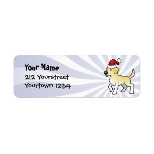 Christmas Labrador Retriever Label