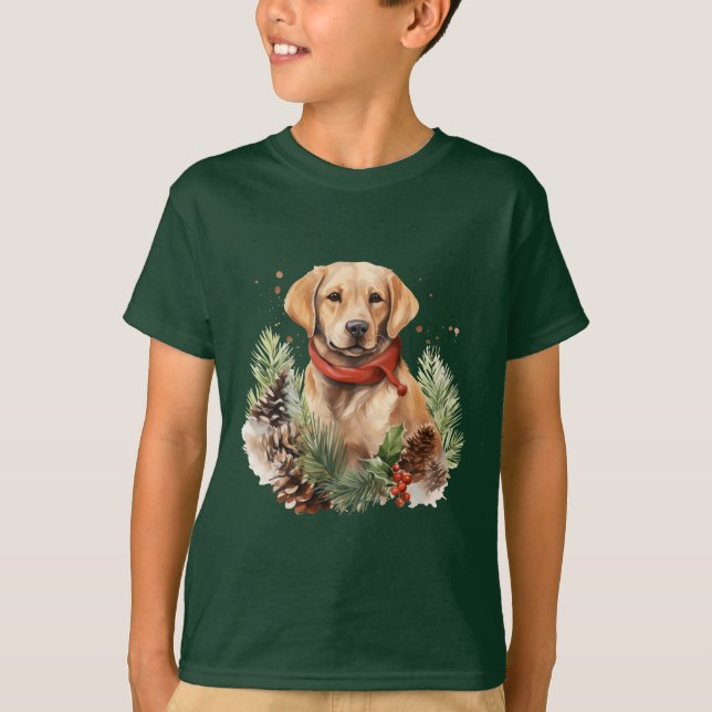 Christmas Labrador T-Shirt (Front)