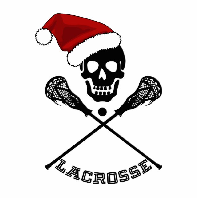 Christmas Lacrosse Sticks Ornament (Front)