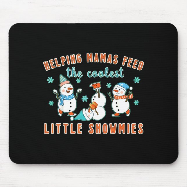 Christmas Lactation Consultant Lactation Nurse Lac Mouse Pad (Front)