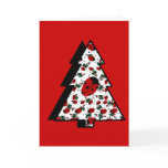 Christmas Ladybug Tree Holiday Card