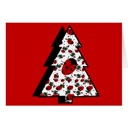 CHRISTMAS LADYBUGS CARDS (Front Horizontal)