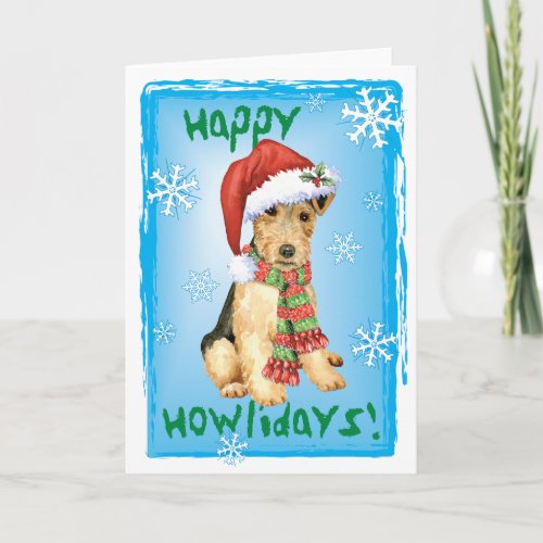 Christmas Lakeland Terrier Holiday Card