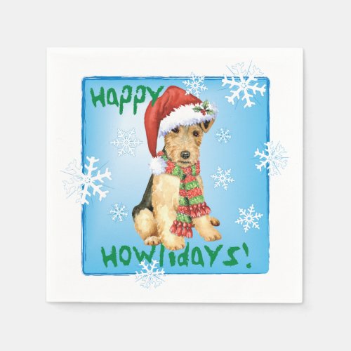 Christmas Lakeland Terrier Napkins