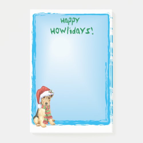 Christmas Lakeland Terrier Post_it Notes
