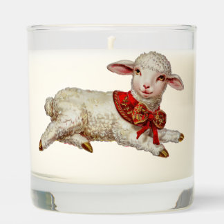 Christmas lamb scented candle