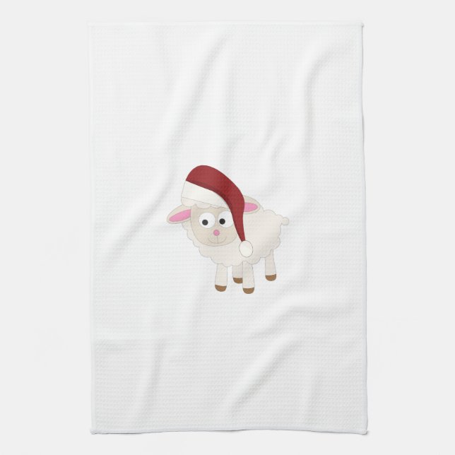 Christmas Lamb Towel (Vertical)