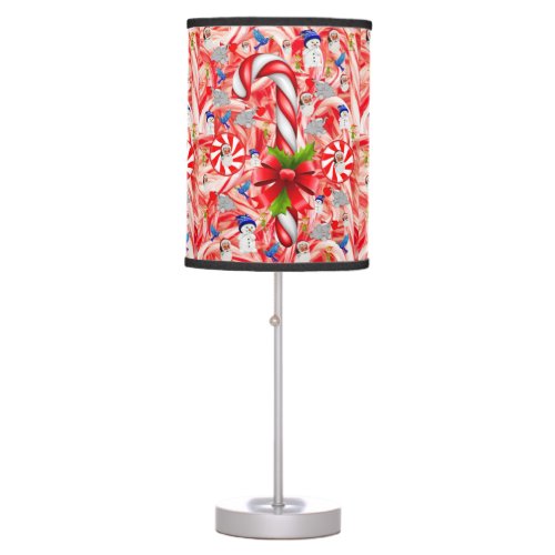 Christmas Lamp Candy Cane Table Lamp