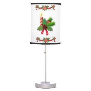 Christmas Lamp, Christmas Candle Table Lamp