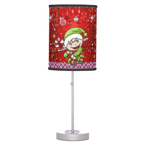 Christmas Lamp Elf Table Lamp