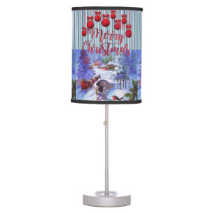 Christmas Lamp, Merry Christmas Table Lamp