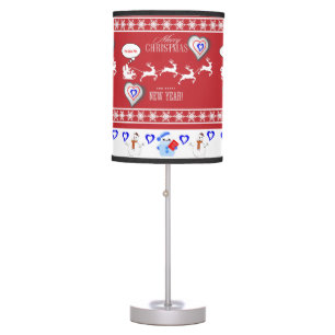 Christmas Lamp, Merry Christmas Table Lamp