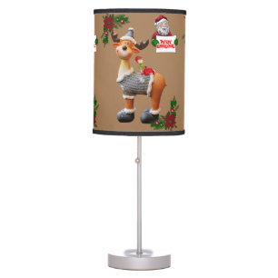 Christmas Lamp, Moose Table Lamp