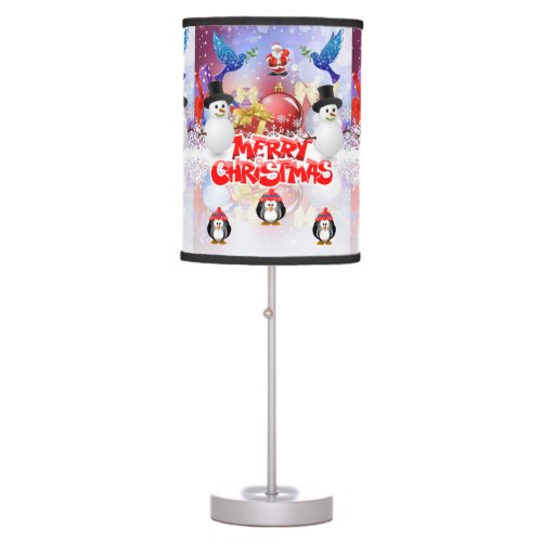 Christmas Lamp Penguin Table Lamp