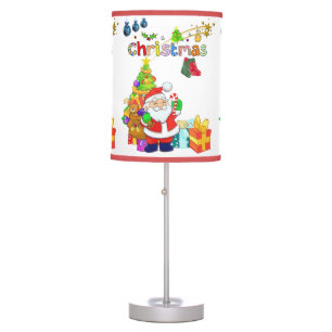 Christmas Lamp, Santa Table Lamp