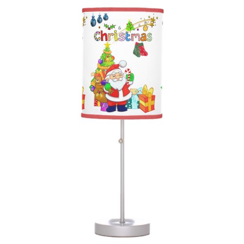 Christmas Lamp Santa Table Lamp