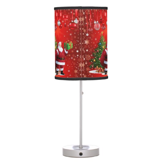 Christmas Lamp, Santa Table Lamp (Back)