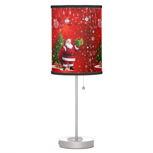 Christmas Lamp, Santa Table Lamp (Left)