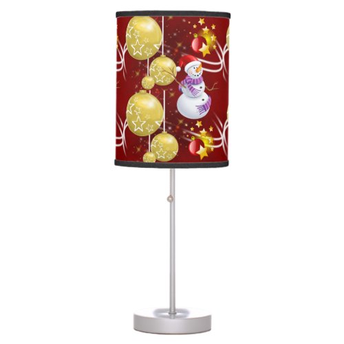 Christmas Lamp Snowman Table Lamp