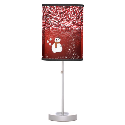 Christmas Lamp Snowman Table Lamp