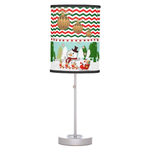 Christmas Lamp Snowman Table Lamp