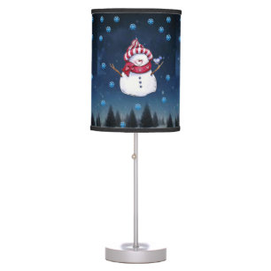 Christmas Lamp, Snowman Table Lamp
