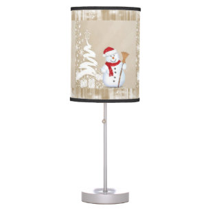 Christmas Lamp, Snowman Table Lamp