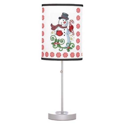 Christmas Lamp Snowman Table Lamp