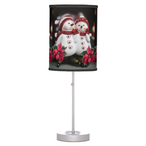 Christmas Lamp Snowman Table Lamp