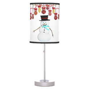 Christmas Lamp, Snowman Table Lamp