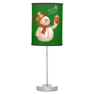 Christmas Lamp, Snowman Table Lamp