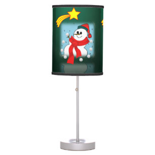 Christmas Lamp, Snowman Table Lamp