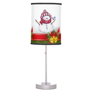 Christmas Lamp, Snowman Table Lamp