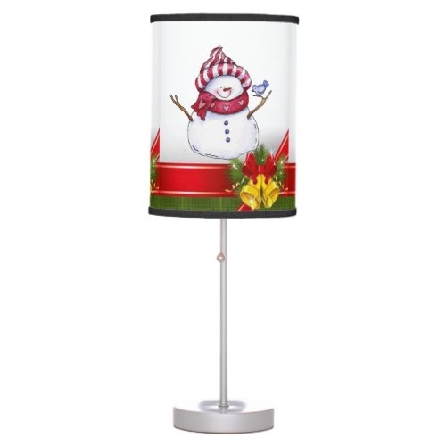 Christmas Lamp Snowman Table Lamp