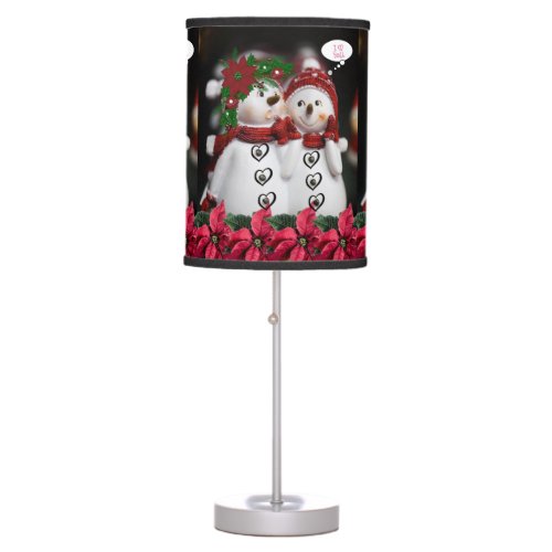 Christmas Lamp Snowman Table Lamp