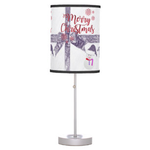 Christmas Lamp, Snowman Table Lamp