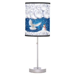 Christmas Lamp, Snowman Table Lamp