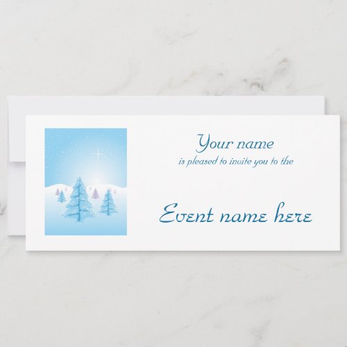 Christmas Landscape Invitation