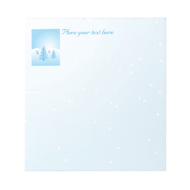 Christmas Landscape Notepad (Front)