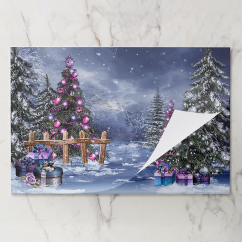 Christmas Landscape Paper Placemat