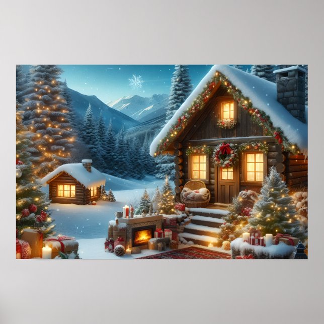 Christmas landscape  poster (Front)