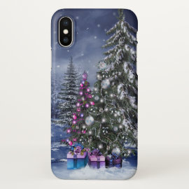 Christmas Landscape Zazzle iPhone X Case