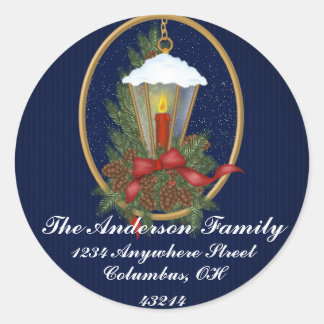 Christmas Lantern 1 - Christmas Address Labels