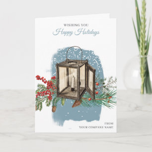 Christmas Lantern Clients Customer Employees Holiday Card