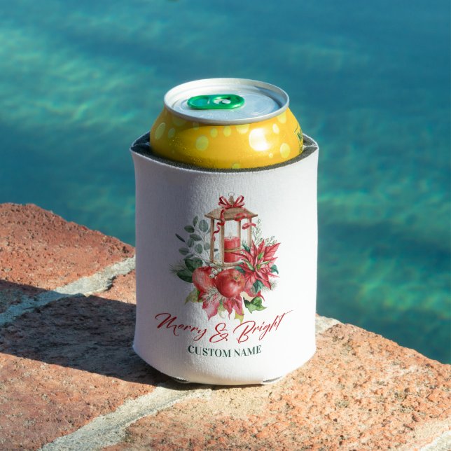 Christmas Lantern Floral Bouquet Can Cooler (In Situ Pool)