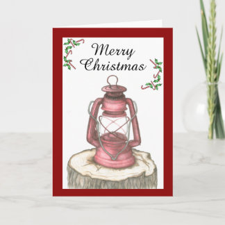 Christmas Lantern Greeting Card