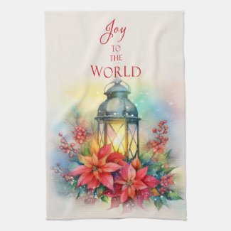 Christmas Lantern Kitchen Towel